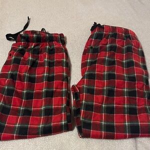 Plaid Pajamas - Red and Black unisex